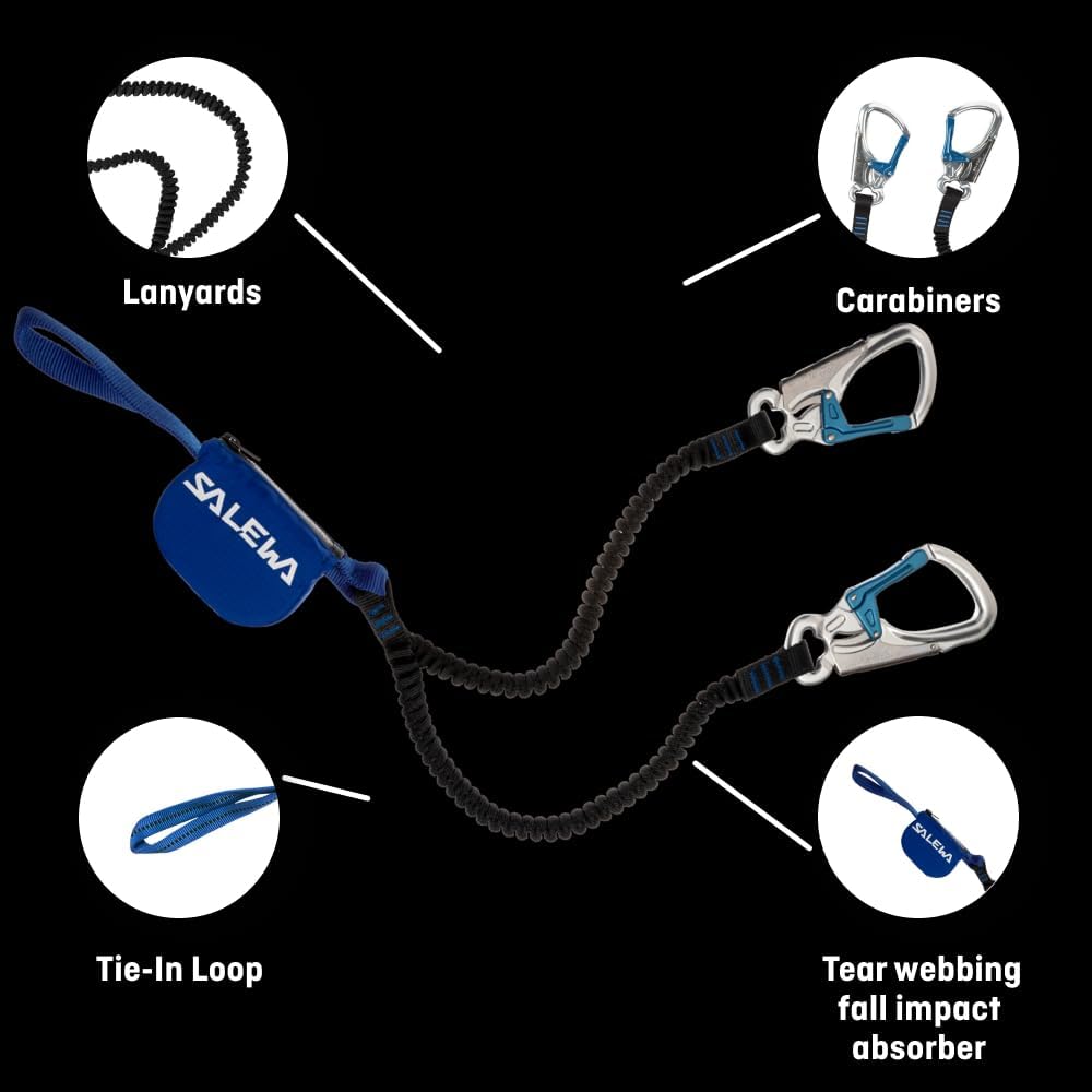 Salewa Set Via Ferrata Premium Attac Black - Blue UNI, Black - Blue UNI