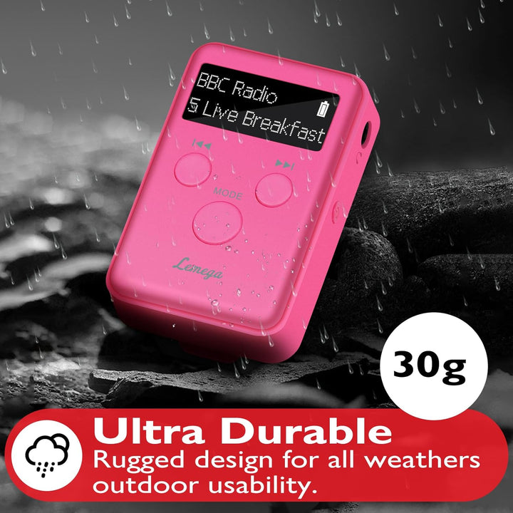 LEMEGA Mini GO Tragbare DAB-Radio für die Hosentasche,Digitales Taschenradio UKW,Radiowecker,Persönl