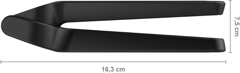 Fiskars Knoblauchpresse mit ausklappbarem Gittereinsatz und Schaber, Länge: 16 cm, Kunststoff/Metall