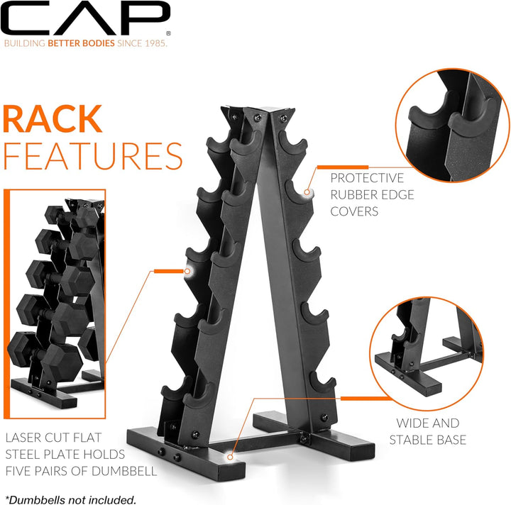 Cap Langhantelablage, A-Rahmen, Schwarz A-Frame Hantelablage Color Series, A-Frame Hantelablage Colo