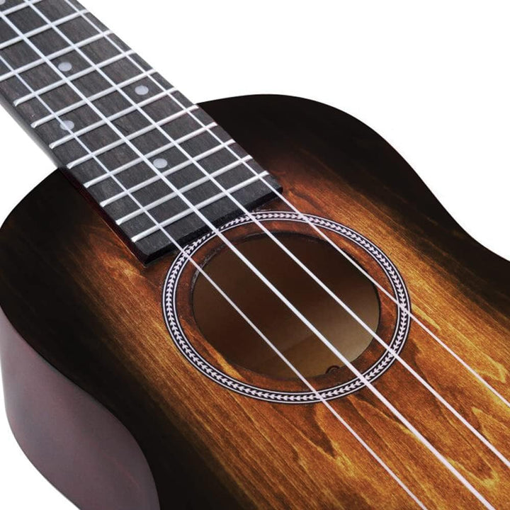 Winzz 21" Sopran Ukulele Anfänger Set Kinderm Erwachsene, Einzigartiges Farbdesign, mit Tasche, Stim