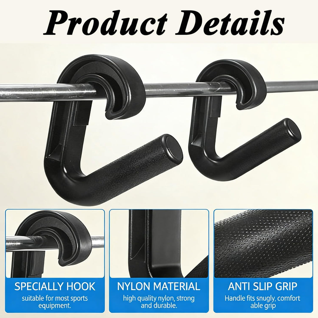 2 Stück Double D Fitness Griffe, 90-Grad-Haken Klimmzug Griffe, Neutral Grip Griffbefestigung, rutsc
