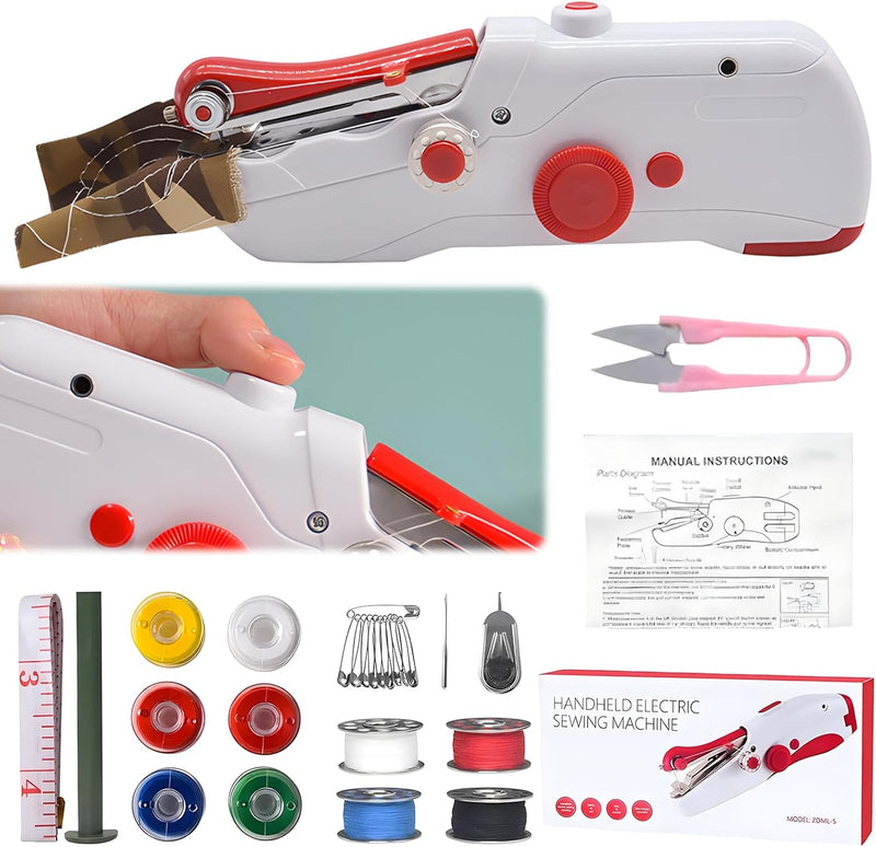 Handnähmaschine,Mini Nähmaschine,Nähmaschine Klein,für Nähmaschine Anfänger,hand nähmaschine für Kle