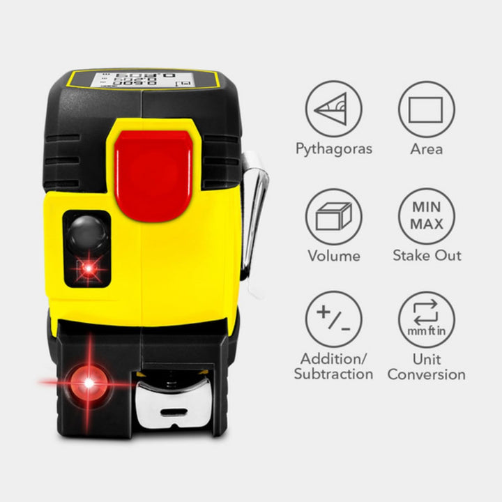 TROTEC Laser Messgerät Entfernung BD8M – Digitales Entfernungsmesser – Reichweite bis 40 m, inkl. Kr