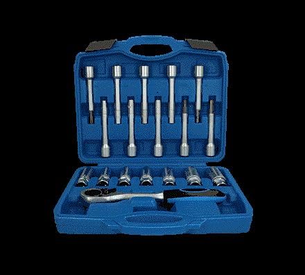 Brilliant Tools BT651250 Stossdämpfer-Werkzeug-Satz, 18-tlg 18-Tlg. Schwarz Silber, 18-Tlg. Schwarz