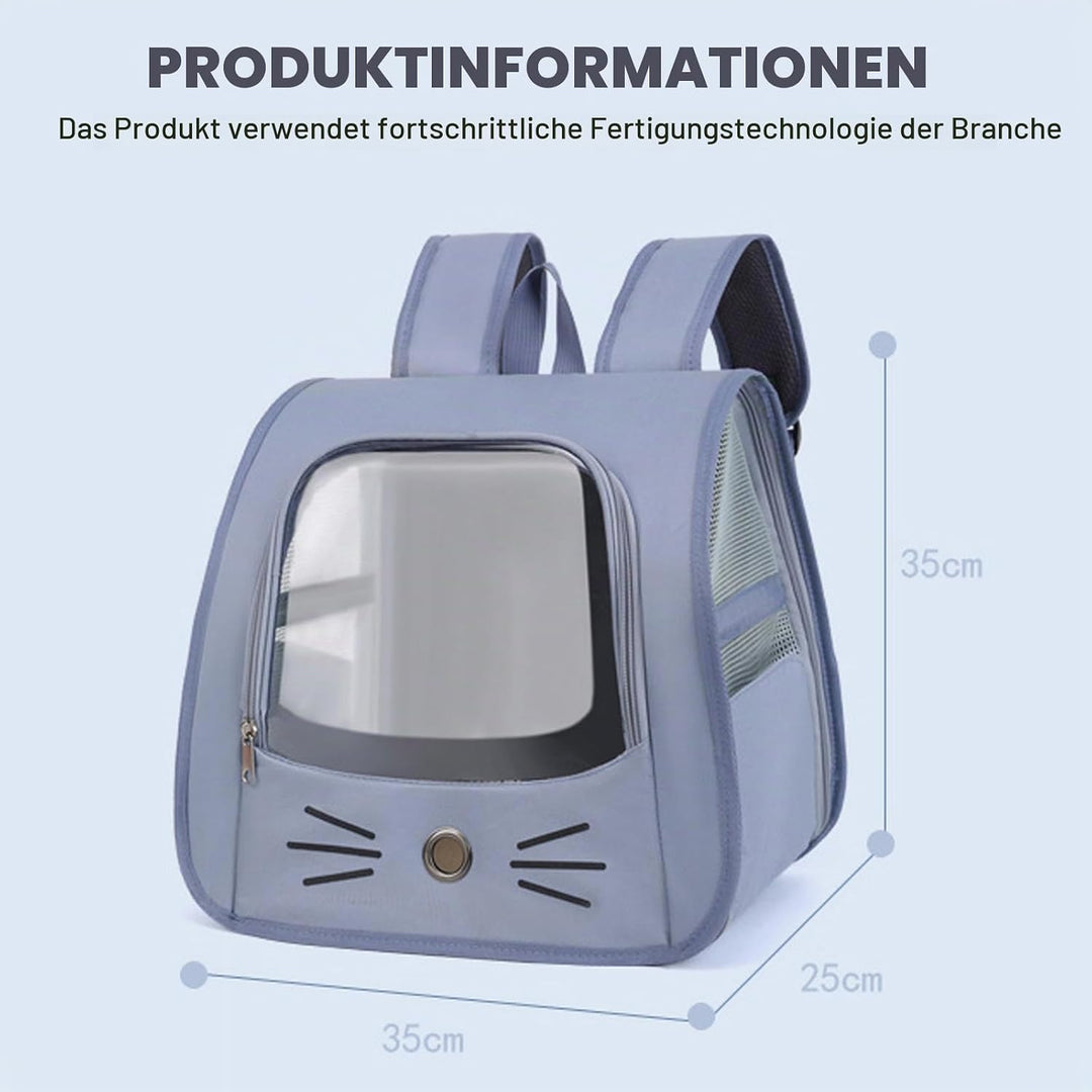 Haustier Rucksack für Kleine Hunde Katzen, Tragbare und Faltbare Katzenrucksack, Hunderucksack, Trag