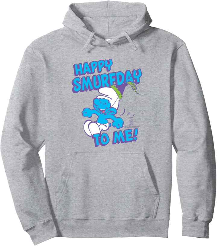 The Smurfs Schlumpfe Happy Smurfday to Me Birthday Pullover Hoodie