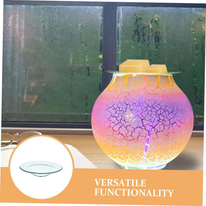 INOOMP 5 Stück Ersatzschale Wax Warmer Glas mit Rutschfester Basis für Duftlampen Wachsschmelzhalter