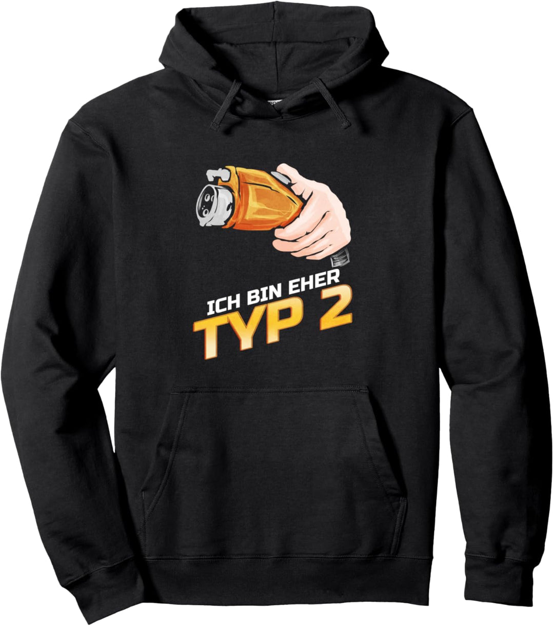Ich Bin Eher Typ 2 Elektroauto Fahrzeug Strom Stecker Pullover Hoodie
