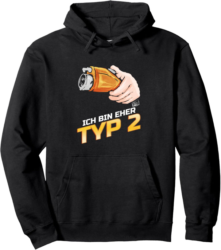 Ich Bin Eher Typ 2 Elektroauto Fahrzeug Strom Stecker Pullover Hoodie