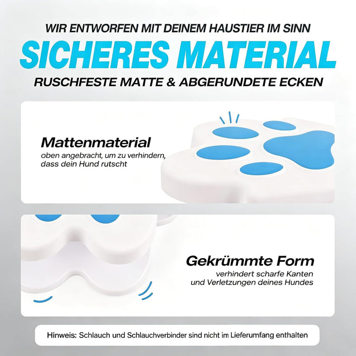WADY Hunde Trinkbrunnen Outdoor - Automatischer Wasserspender mit Sprinkler für Hunde, Hydration Sta