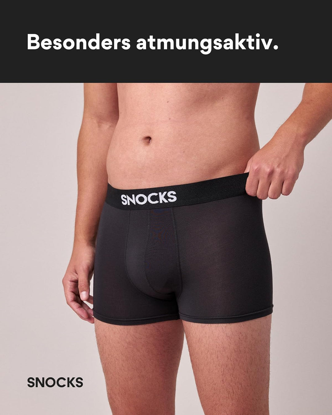 Snocks Premium Boxershorts Herren aus Lenzing Modal (3X) Extra weiches Material S 3x Schwarz, S 3x S