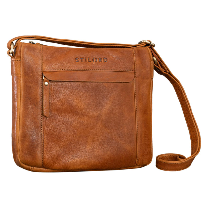STILORD "Terra Ledertasche Damen Umhängetasche Vintage Handtasche für Frauen Klassische Schultertasc