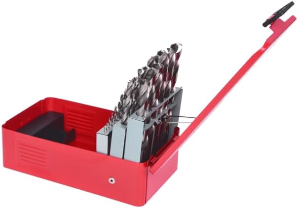 KS Tools 330.2613 HSS-G Spiralbohrer-Satz, Stahlblechkassette, 25-tlg. 1-13mm