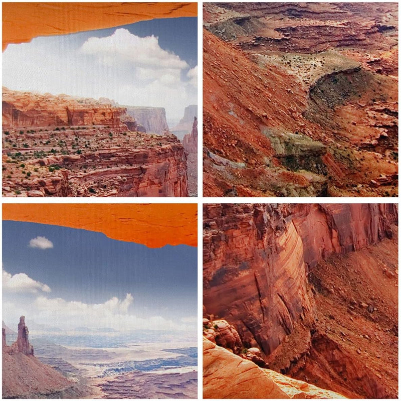 Bilder auf Leinwand 100x70cm Leinwandbild Amerika arizona schlucht geologie Gross Wanddeko Bild Schl