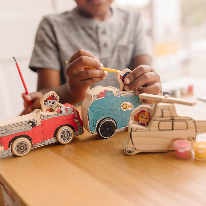 Melissa &amp; Doug Paw Patrol hölzernes Mal- und Bastelset | 3+| Fahrzeuge und Kinderspielzeug | Geschen