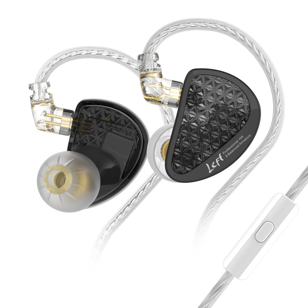 Yinyoo KZ AS16 PRO im Ohrhörer, 8 Balanced Armature Treiber Stage Studio HiFi IEM im Ohrmonitor, Ger