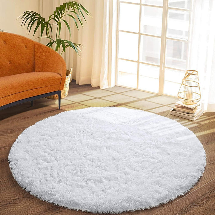 Teppich Rund Teppich Wohnzimmer Hochflor Teppiche Langflor Wohnzimmerteppich für Wohnzimmer Flauschi