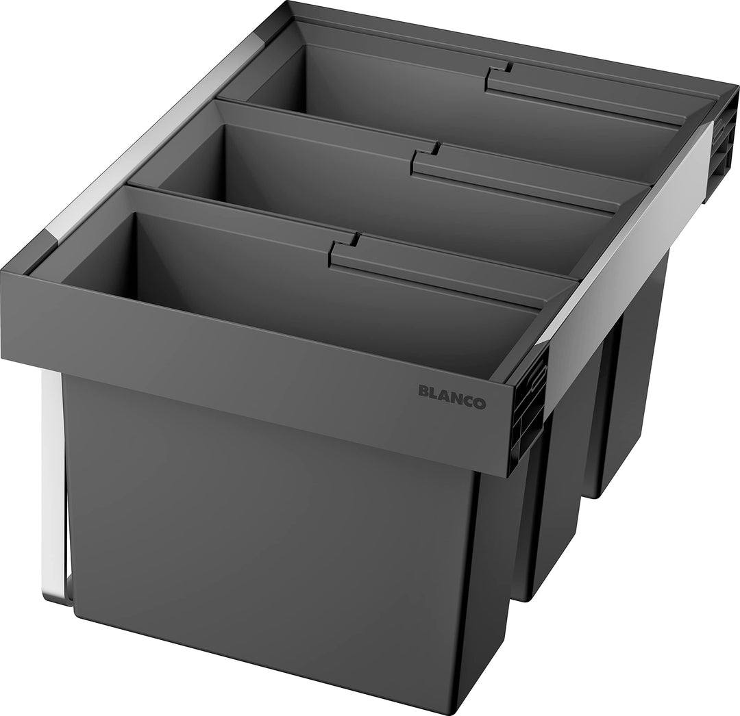 BLANCO FLEXON II low 60/3 | Abfall Müllsystem | für 60 cm breite Unterschränke | System zum Einbau i