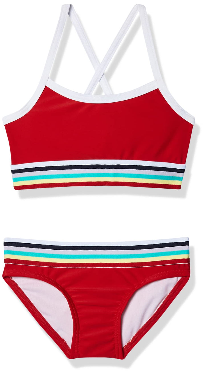 Kanu Surf Girls' Tanya UPF 50+ Beach Sport Athletic Bikini Swimsuit