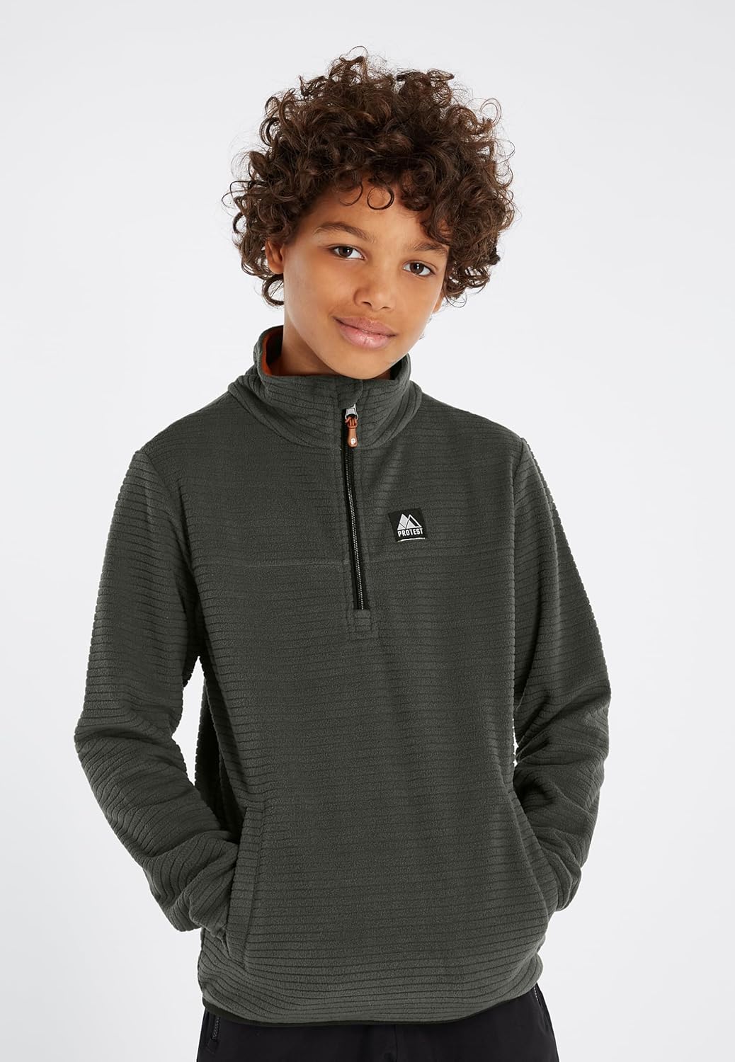 Protest Jungen 1/4-reissverschluss PRTSEB JR Huntergreen 116, Huntergreen 116