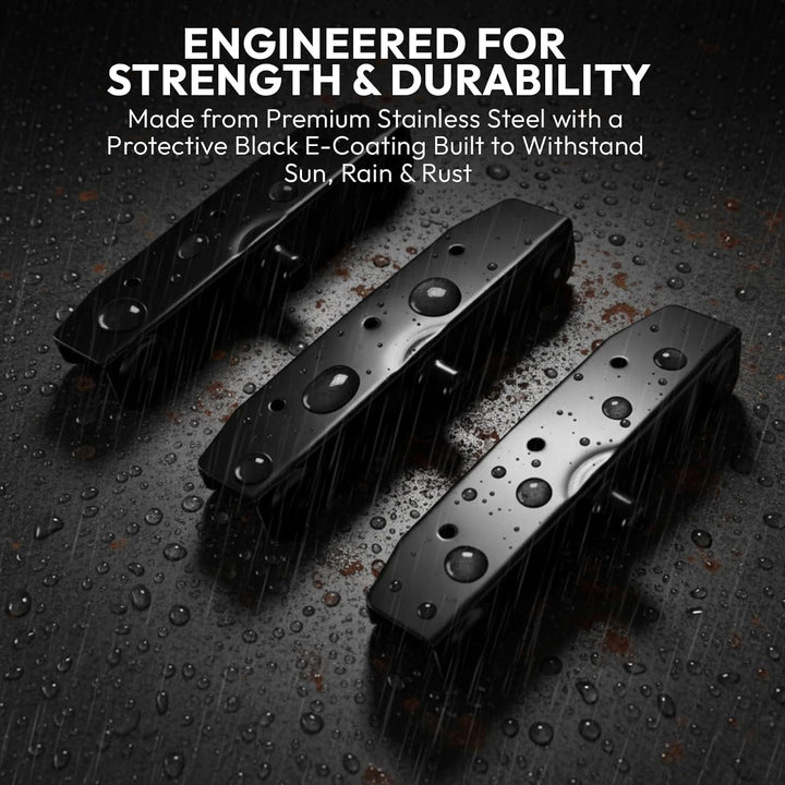 Louvers Hardware Set für Jalousien und Rollläden, Komplettset für 11 Bretter, Edelstahl E-beschichte