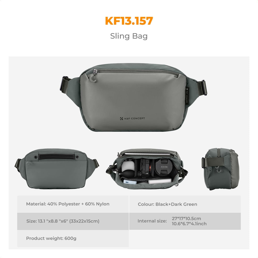 K&amp;F Concept Kamera-Rucksack, Schultertasche, quadratische Tasche, Taschen für Fotografen, Kamera-Rec