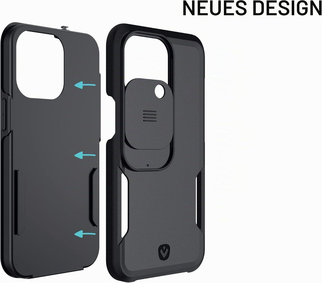 Spy-Fy iPhone 13 Pro Hülle mit Schiebekamera-Abdeckung Vorne und Hinten | Schütze Deine Privatsphäre