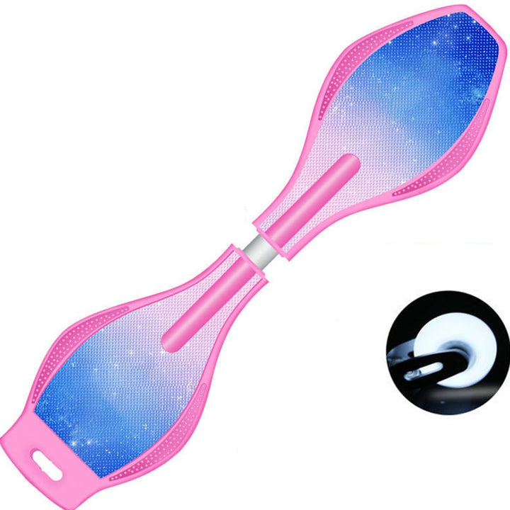 ERNAN Waveboard- Compact Lightweight Caster Board Kids/Teens. Waveboard Kinder Street Surfen Caster