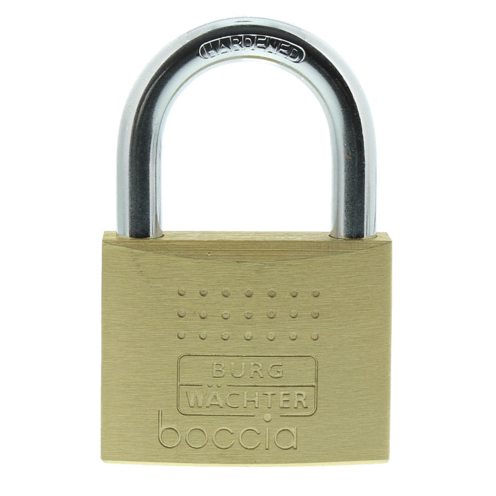 Burg-Wächter Vorhängeschloss, Boccia 450 60 SB, Inkl. 1 Schlüssel, Bügelstärke: 9,5 mm 60 mm, 60 mm