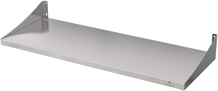 KÖNIGSPROD Edelstahl Wandregal, Bücher Regal, Tellerbord, Küche, Asteria, 300 x 800 mm, 300 x 800 mm