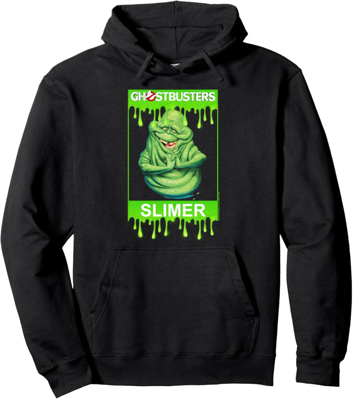 Ghostbusters Slimer Portrait Poster Pullover Hoodie