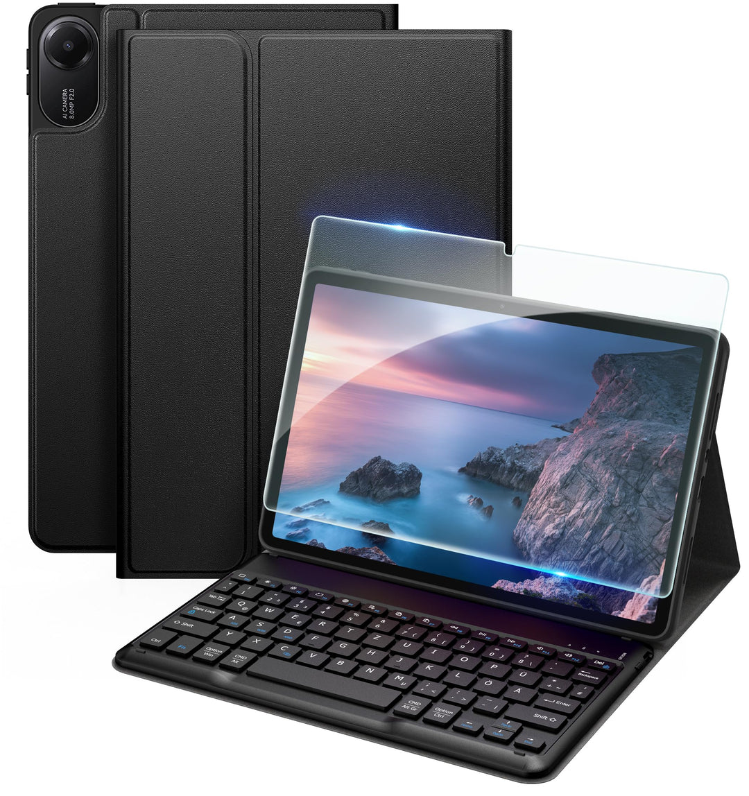 EasyAcc Tastatur Hülle Kompatibel mit Xiaomi Redmi Pad 2 11 Zoll mit Schutzfolie, [QWERTZ Deutsches]