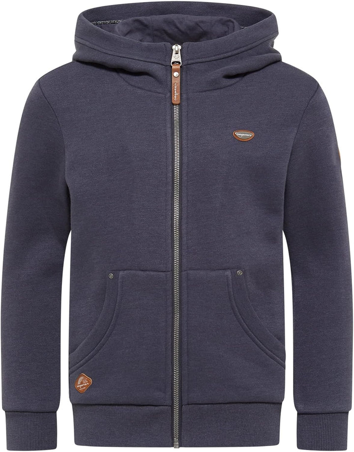 Ragwear Nesie Zip Mädchen Sweatjacke Sweatshirt mit Kapuze Übergangsjacke Jacke Cardigan Strickjacke