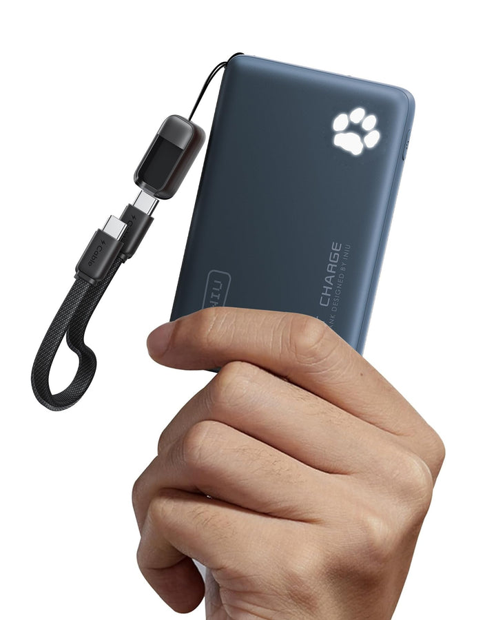 INIU Power Bank, 45W 10000mAh Powerbank Leichteste und Klein Aber Stark (USB C In & Out), PD3.0 Exte