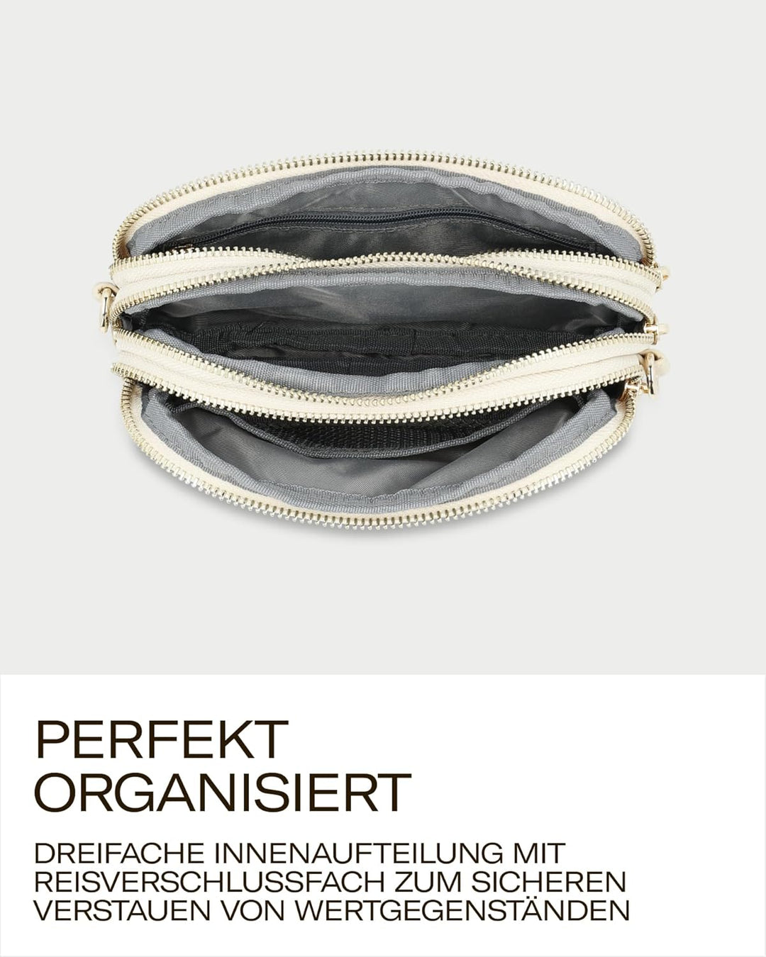 Picard Damen Schultertasche PINA aus Nylon Klein | mit Reissverschluss | Schultertasche | Alltag, Au