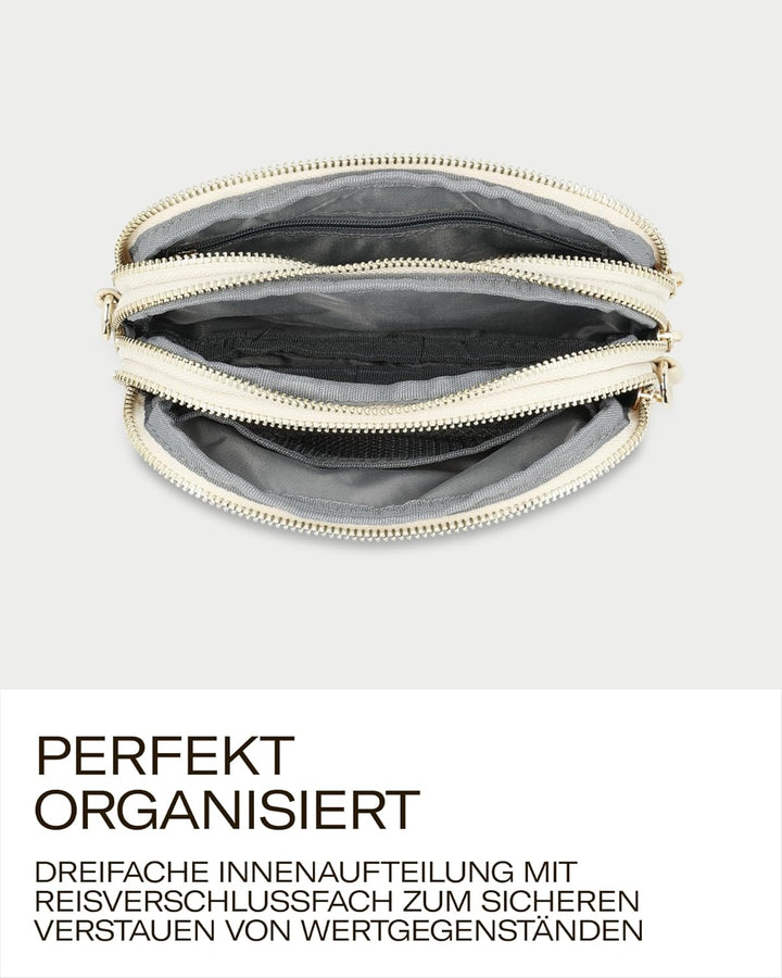 Picard Damen Schultertasche PINA aus Nylon Klein | mit Reissverschluss | Schultertasche | Alltag, Au