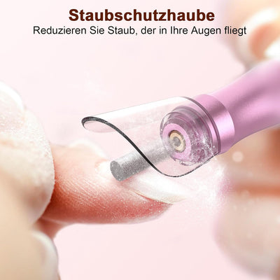 Auriox Nagelfräser Kabellos, 12 in 1 Fräser für Gelnägel 25000 u/min, Akku Elektrische Nagelfeile fü