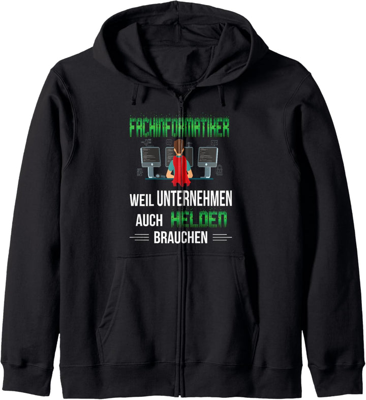 Fachinformatiker Weil Unternehmen Helden Brauchen Informatik Kapuzenjacke