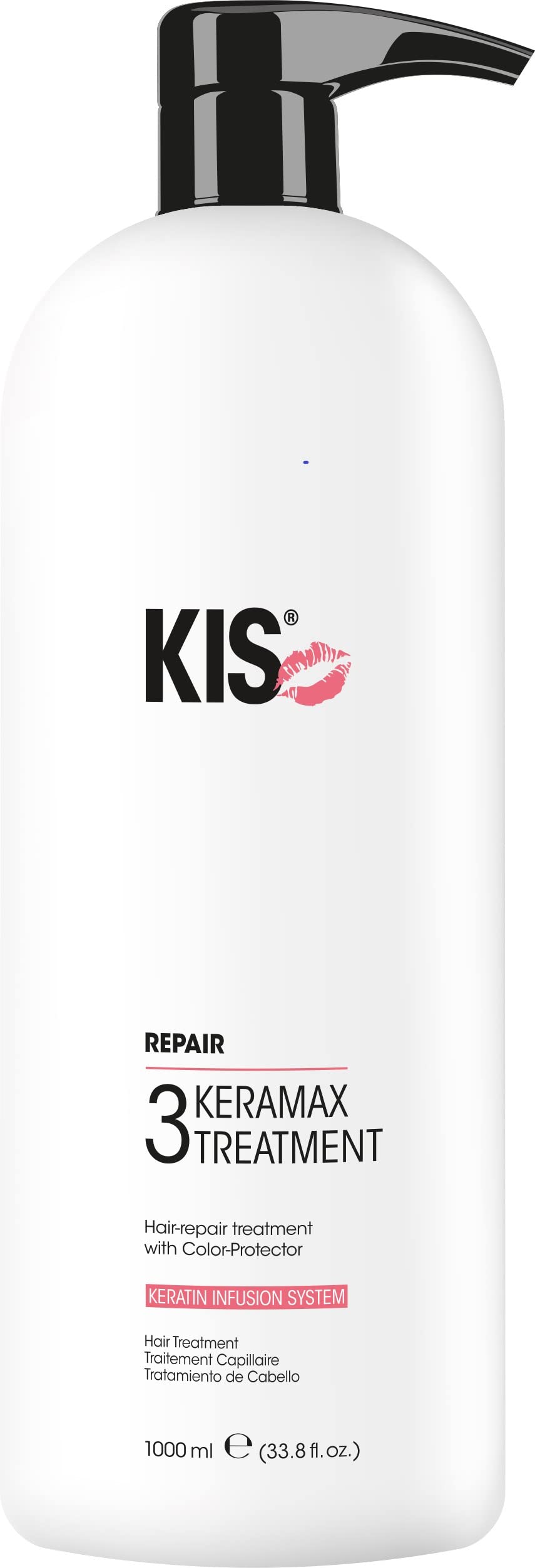 KIS KeraMax Treatment - Haarkur - 1000 ML - Tierfreundlich & Nachhaltig - Keratin Infusion System -