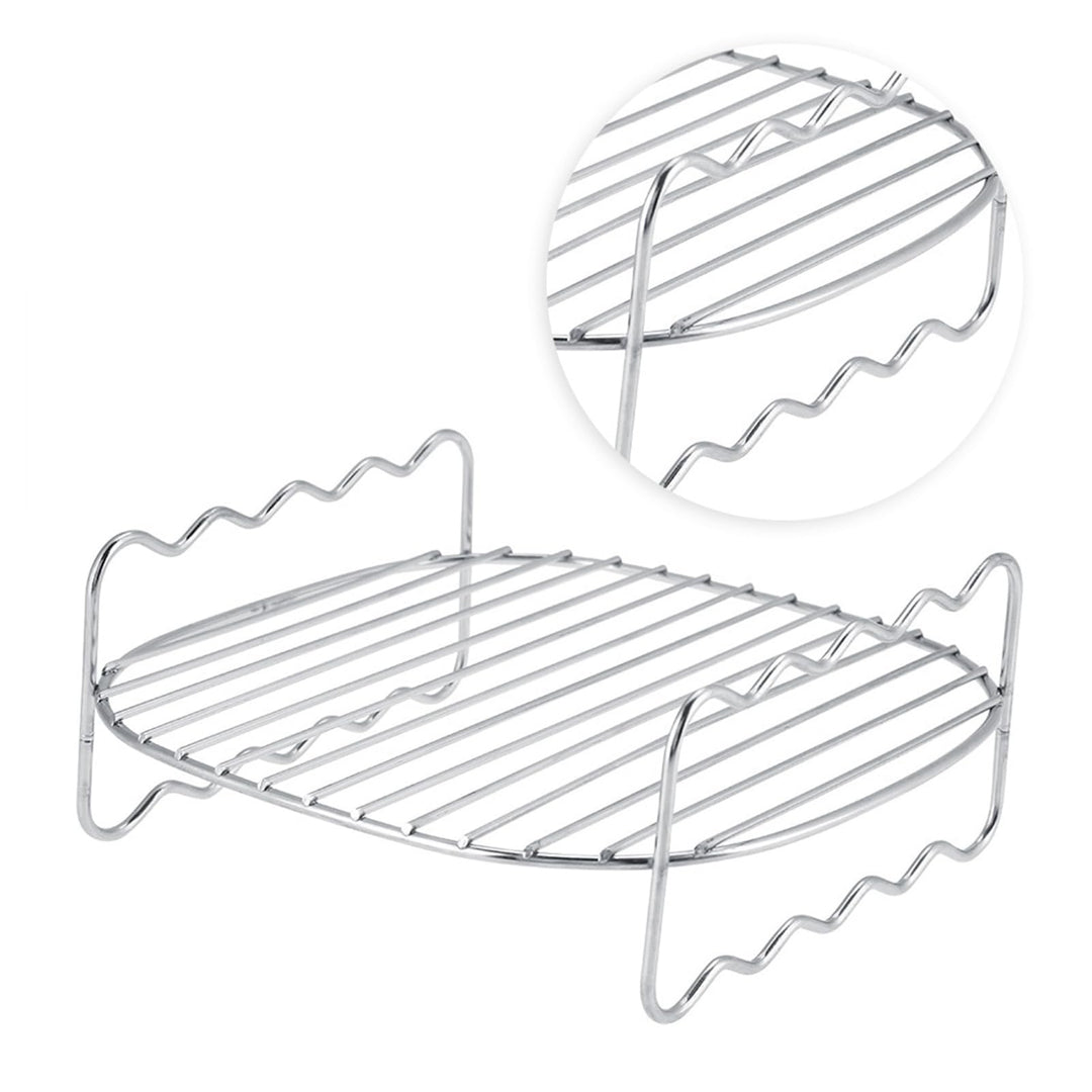 BBQ-Rack, Hähnchenhalter für Backofen Grill Doppelschicht, Edelstahl Hähnchenbräter für Backofen Gri