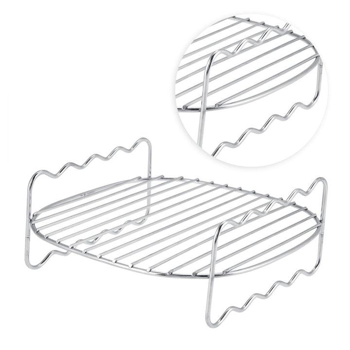 BBQ-Rack, Hähnchenhalter für Backofen Grill Doppelschicht, Edelstahl Hähnchenbräter für Backofen Gri