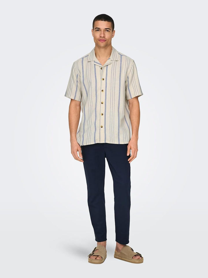 ONLY &amp; SONS Male Jogginghose Verjüngt Mid Rise Hose XL Dark Navy, XL Dark Navy
