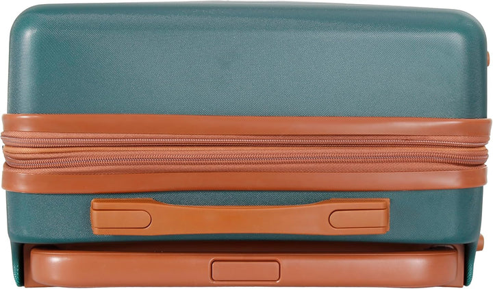 SESCO Reisekoffer Premium-Kofferset 3tlg. Koffer Trolleys Handgepäck Set, breiter Griff, TSA (grün/b
