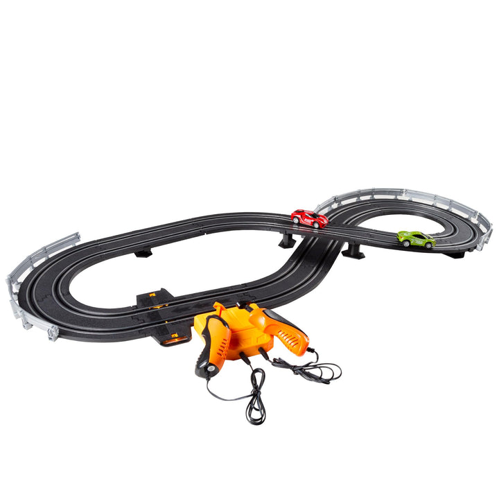 Colorbaby Speed & Go Elektrische Rennstrecke, 2 Autos, Massstab 1:64, Grösse 93 x 43 cm, Länge 232 c