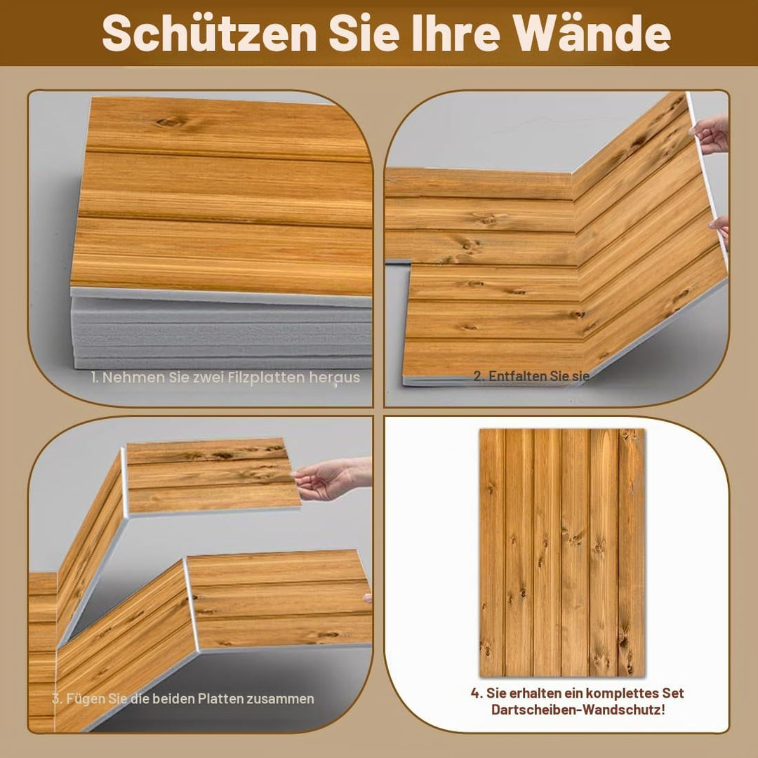 Holzmaserung Dartscheibe Wandschutz, Surround Dartscheibe Filz, Dartboard Wandschutz, Dart Surround