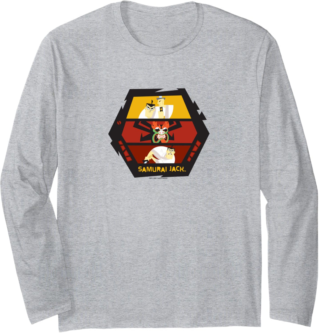Samurai Jack Double Jack vs Aku Hex Langarmshirt