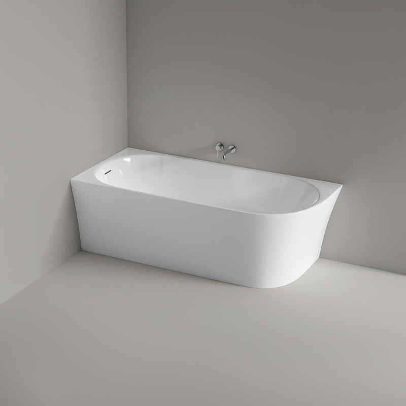 BERNSTEIN Eck-Badewanne aus Sanitäracryl Wanne mit Doppelwandiger Konstruktion 170 x 80 x 58 cm - 5