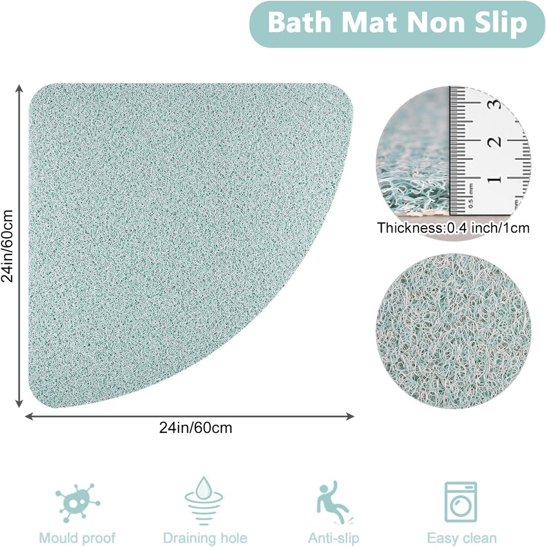 Walant Duschmatte rutschfest Waschbar,PVC Luffa Badematte,Schnell trocknend,Anti-Rutsch, Hervorragen