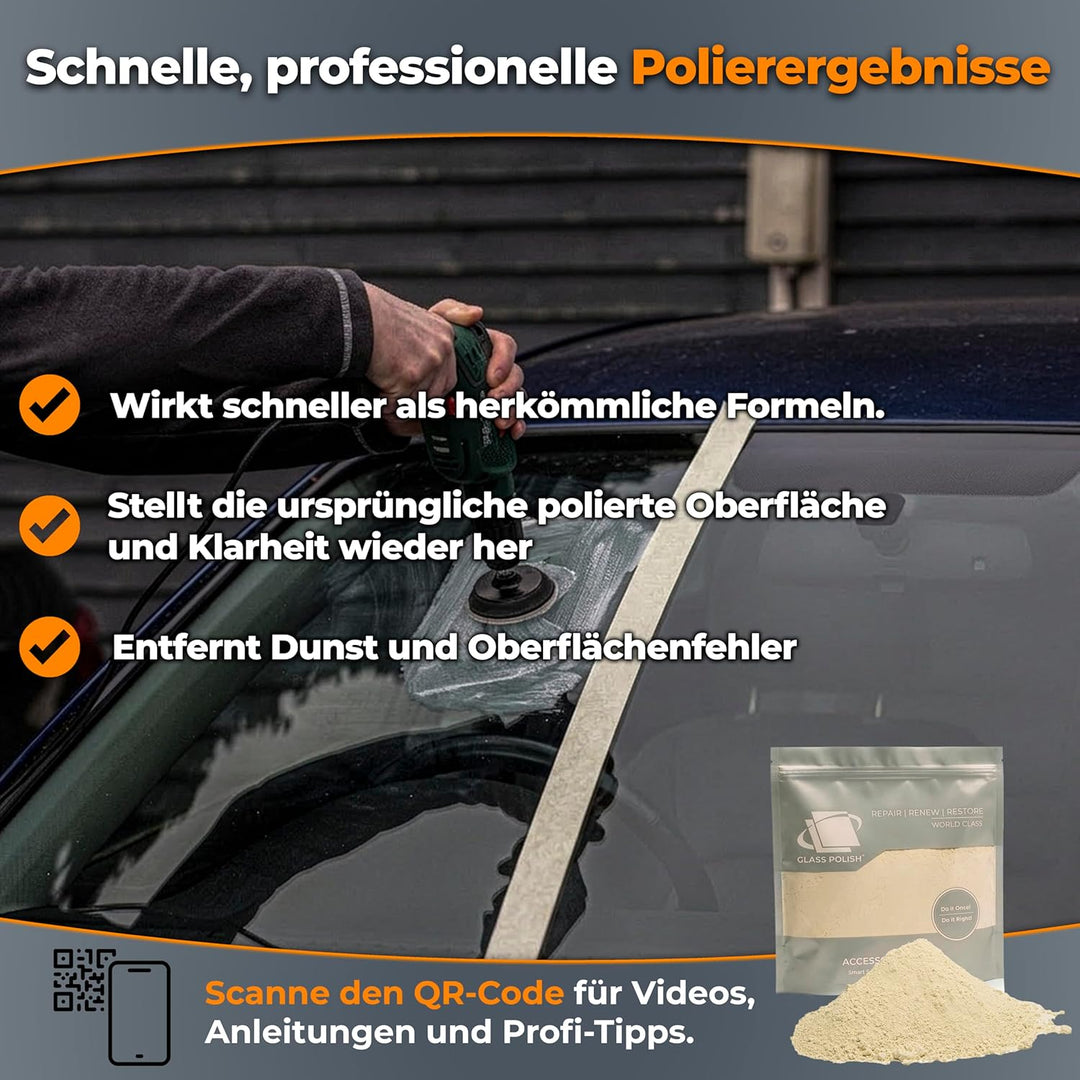 GLASS POLISH 1 kg Cerium Oxide, Glaspoliermittel aus Ceroxid Grad Fein 95% rein, suspension-behandel